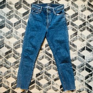 A&F high rise skinny crop